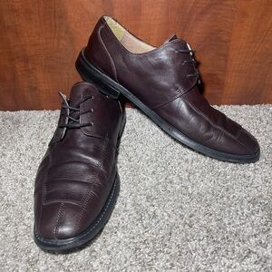 Florsheim Shoes Mens 13D Imperial Formal Oxford 11175 Burgundy Leather Split Toe